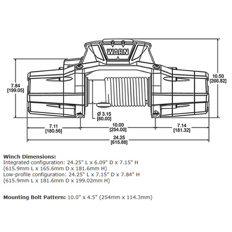 Toyota Tacoma 12-S Winch 2016-2021 Warn 95950