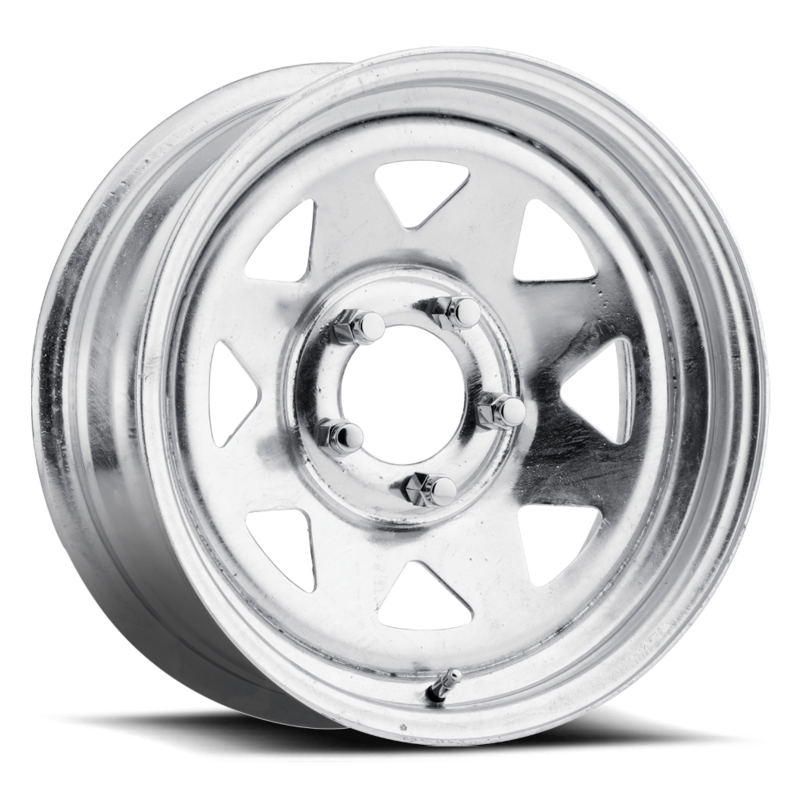 Toyota Tacoma 12''X4'' White Steel Wheels 1995-2023 Cragar Highway Series 1222684400B With Red And Blue Strips