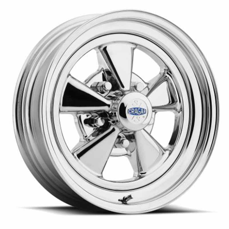 Toyota Tacoma 15''X8'' Chrome Plated Silver Steel With Aluminum Center Wheels 2000-2015 Cragar Super Sport 1526581402B
