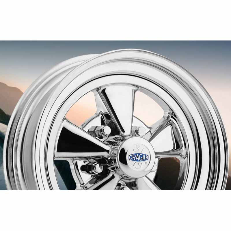 Toyota Tacoma 15''X8'' Chrome Plated Silver Steel With Aluminum Center Wheels 2000-2015 Cragar Super Sport 1526581402B