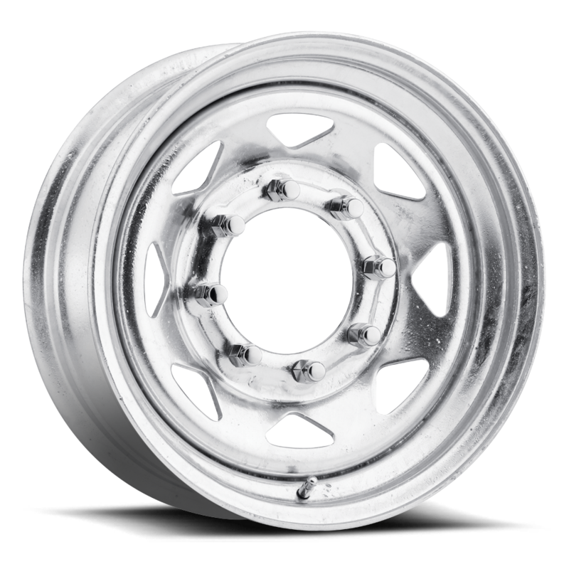 Toyota Tacoma 16''X6'' White Steel Wheels 1995-2023 Cragar Highway Series 1622668400B With Red And Blue Strips