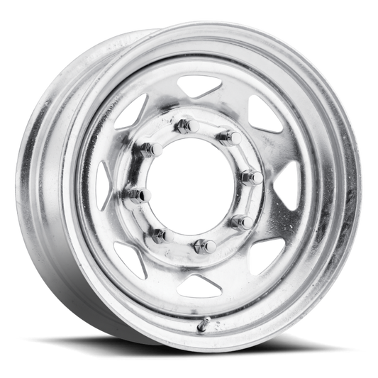 Toyota Tacoma 16''X6'' White Steel Wheels 1995-2023 Cragar Highway Series 1622668400B With Red And Blue Strips