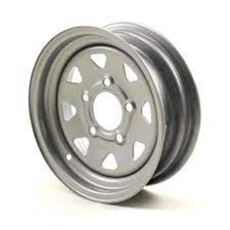 Toyota Tacoma 16''X6'' White Steel Wheels 1995-2023 Cragar Highway Series 1622669400B With Red And Blue Strips