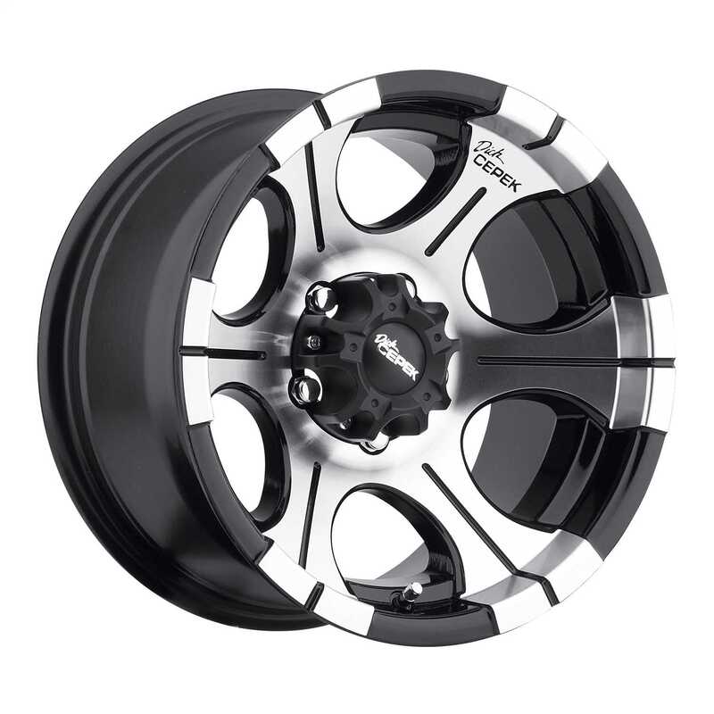 Toyota Tacoma 16''X8'' Gloss Black And Machined Finish Wheels 1995-2023 Cepek Wheel 250704