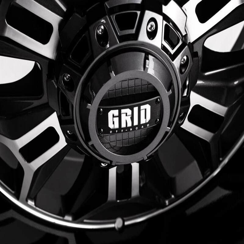 Toyota Tacoma 17''X9'' Gloss Black Wheels 2000-2015 Grid Wheels GD1117090027S1578 With Double Dark Tinted Lip
