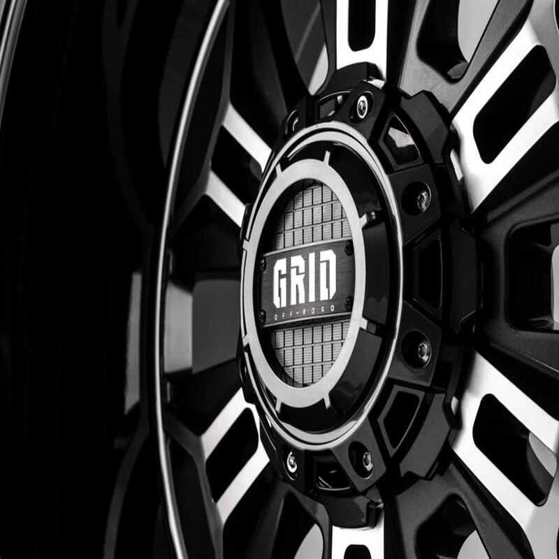 Toyota Tacoma 17''X9'' Gloss Black Wheels 2000-2015 Grid Wheels GD1117090027S1578 With Double Dark Tinted Lip
