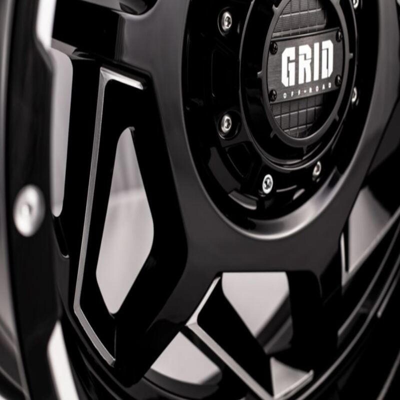Toyota Tacoma 17''X9'' Gloss Black Wheels 2000-2015 Grid Wheels GD1417090027M1578 With Milled Accents