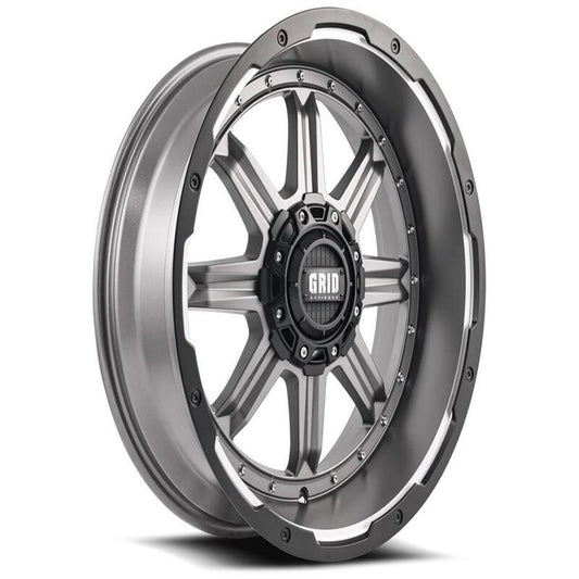 Toyota Tacoma 17''X9'' Matte Anthracite Wheels 2000-2015 Grid Wheels GD1017090027A1578 With Black Lip