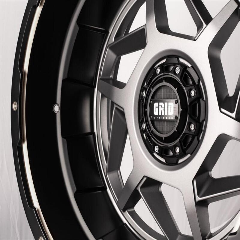 Toyota Tacoma 17''X9'' Matte Anthracite Wheels 2000-2015 Grid Wheels GD1417090027A178 With Black Lip