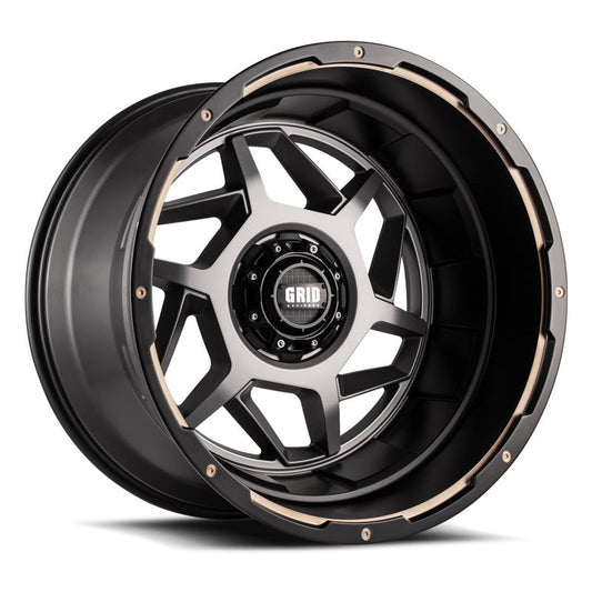 Toyota Tacoma 17''X9'' Matte Anthracite Wheels 2000-2015 Grid Wheels GD1417090027A178 With Black Lip