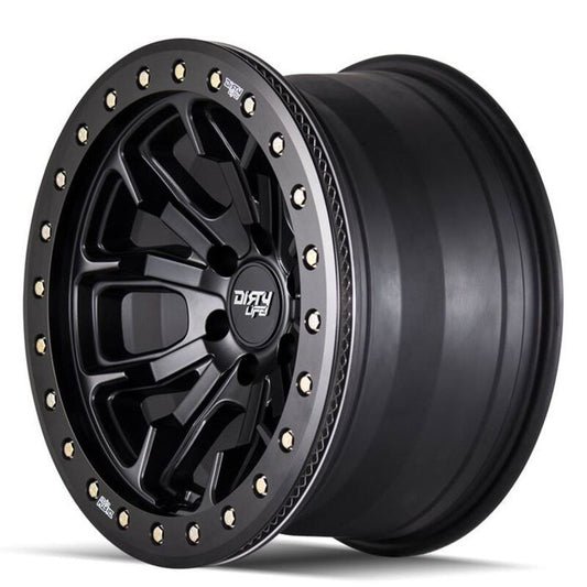Toyota Tacoma 17''X9'' Matte Black Wheels 1995-2023 Dirty Life Race Wheels 9303-7983MB12