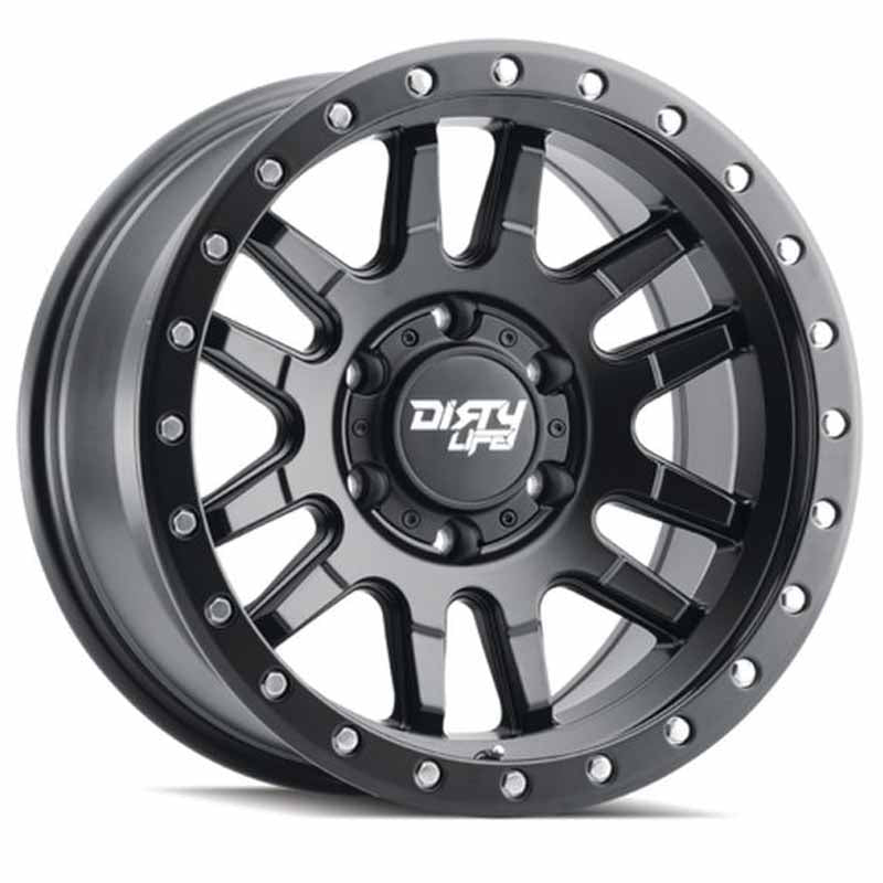 Toyota Tacoma 17''X9'' Matte Black Wheels 1995-2023 Dirty Life Race Wheels 9309-7983MB12