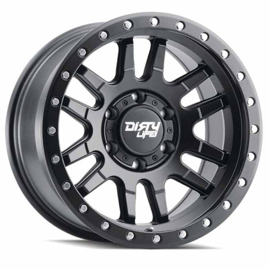 Toyota Tacoma 17''X9'' Matte Black Wheels 1995-2023 Dirty Life Race Wheels 9309-7983MB12
