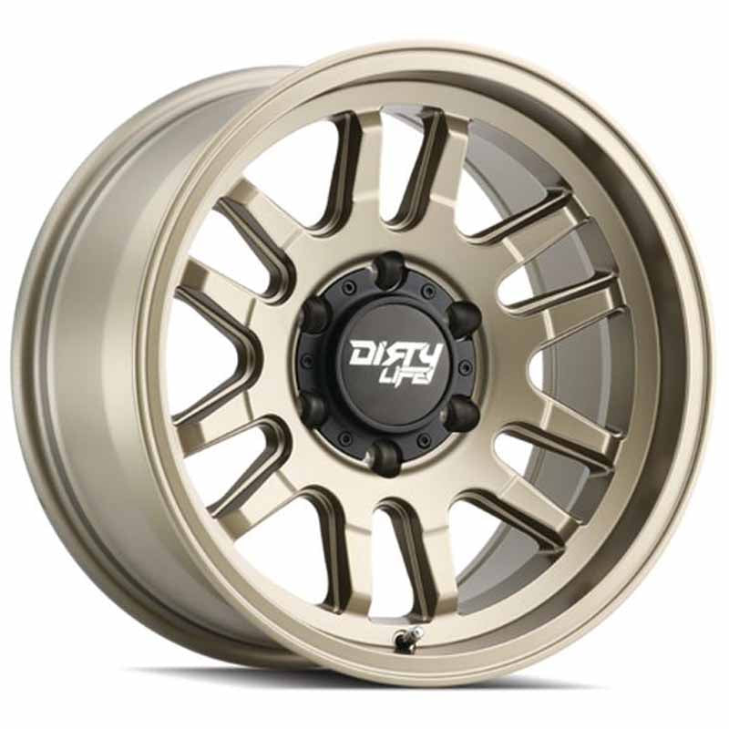 Toyota Tacoma 17''X9'' Satin Gold Wheels 1995-2023 Dirty Life Race Wheels 9310-7983MGD0
