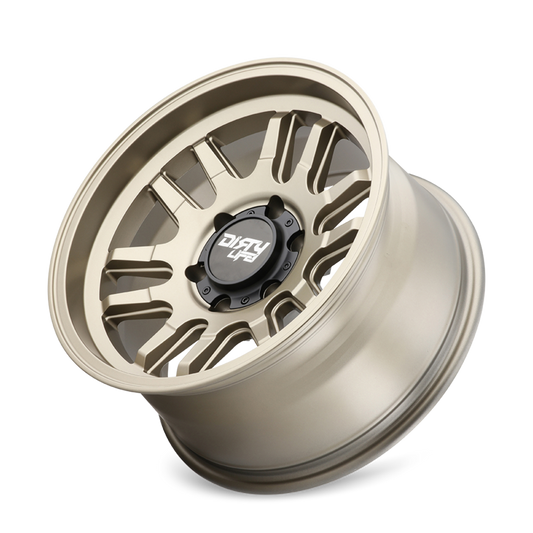 Toyota Tacoma 17''X9'' Satin Gold Wheels 1995-2023 Dirty Life Race Wheels 9310-7983MGD12