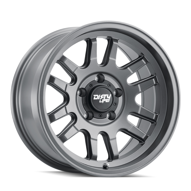 Toyota Tacoma 17''X9'' Satin Graphite Wheels 1995-2023 Dirty Life Race Wheels 9310-7983MGT12