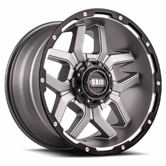 Toyota Tacoma 18''X9'' Matte Anthracite Wheels 2000-2015 Grid Wheels GD0718090027A178 With Black Lip