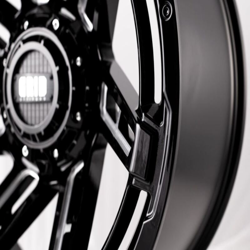 Toyota Tacoma 20''X10'' Gloss Black Wheels 2000-2015 Grid Wheels GD1220100027M178 With Milled Accents