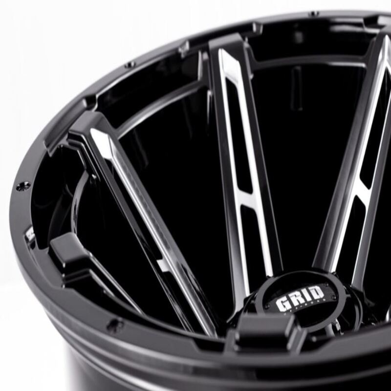 Toyota Tacoma 20''X10'' Gloss Black Wheels 2000-2015 Grid Wheels GD1220100027M178 With Milled Accents